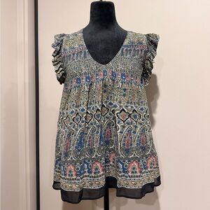 Joie Multicolor Patterned Blouse